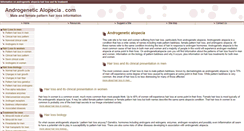 Desktop Screenshot of androgeneticalopecia.com